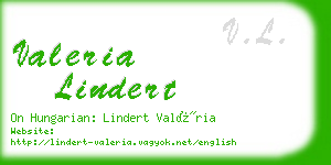 valeria lindert business card
